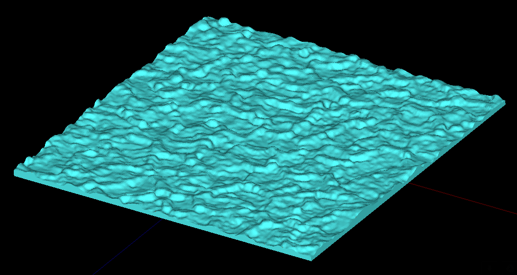rendering of material scatter geometry simulated in Photopia