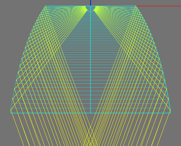 Photopia Parametric Optical Design Tools - Cross Aimed Parabola