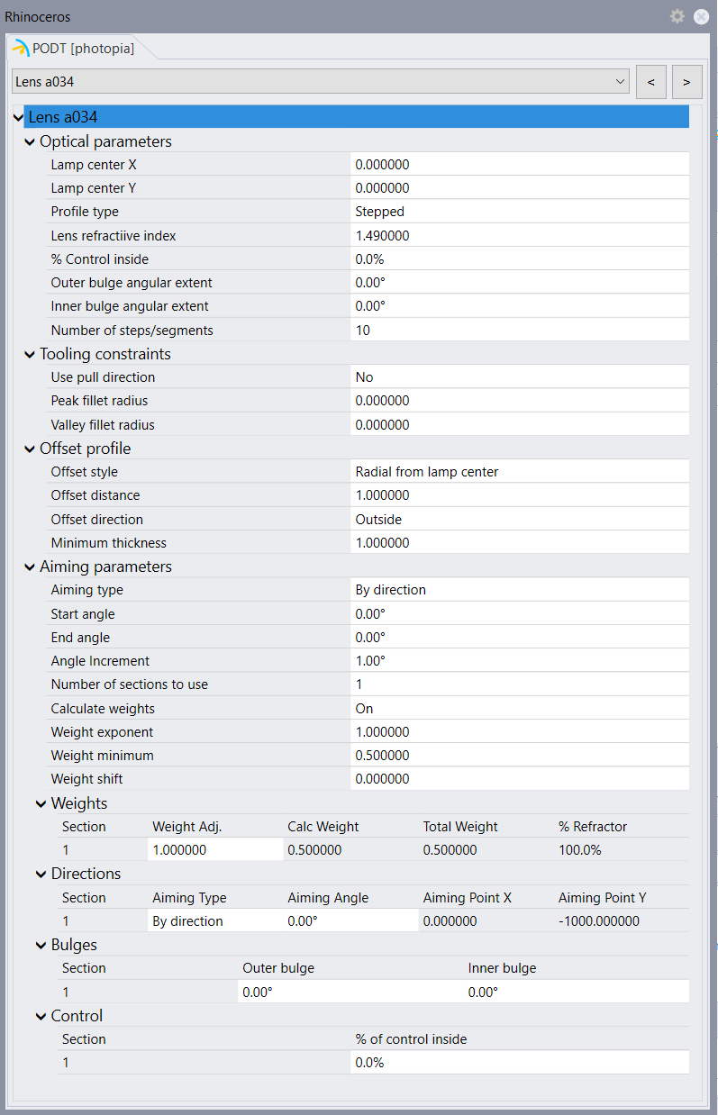 Photopia Parametric Optical Design Tools - 