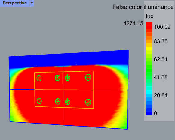 rendering in Photopia for Rhino showing hospital computer cart irradiated with UVC disinfection