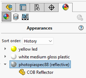 Recorder Display Settings in Solidworks