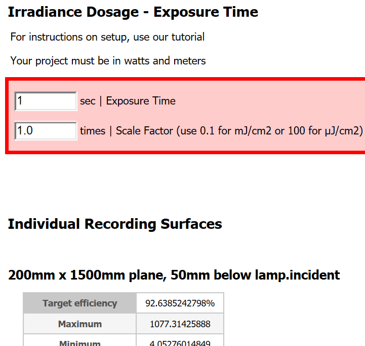 Photopia Reports Tutorial - Irradiance Time Settings