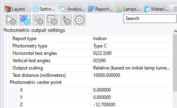 Rhino Analysis Tutorial - Photometric Settings