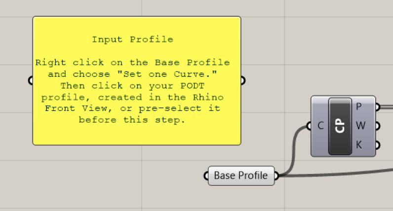 Photopia Rhino Extruded Tutorial - Input Profile