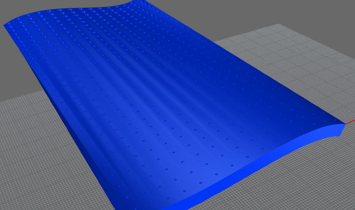 extruded reflector design in Rhino