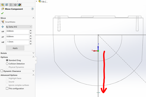 Solidworks Aiming Line Tutorial - Create Lamp Model