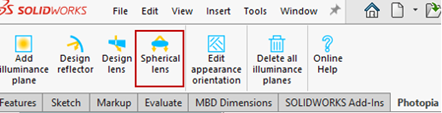 Solidworks Smooth Lens Tutorial - Command Manager