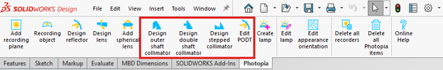 Photopia Parametric Optical Design Tools -