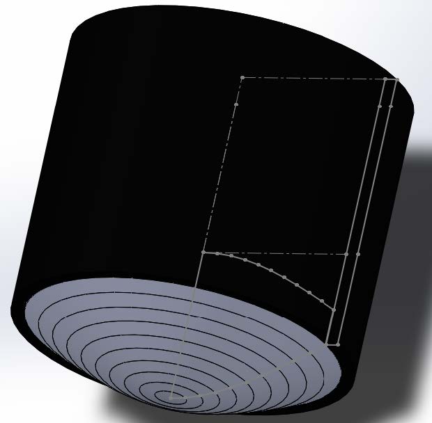 Solidworks PODT Convex Lens Tutorial - Housing With Lens