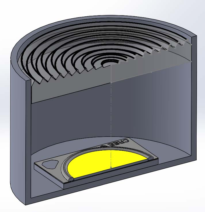 Fresnel Lens Design for Solidworks Photopia Optical Design Software